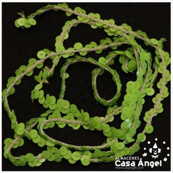 CINTA ELÁSTICA DE LENTEJUELAS 1 HILERA 1cm