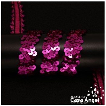 CINTA ELÁSTICA DE LENTEJUELAS 2 HILERAS 2cm