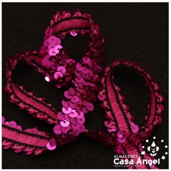 CINTA ELÁSTICA DE LENTEJUELAS 2 HILERAS 2cm