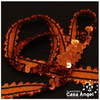 CINTA ELÁSTICA DE LENTEJUELAS 2 HILERAS 2cm