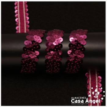 CINTA ELÁSTICA DE LENTEJUELAS 2 HILERAS 2cm