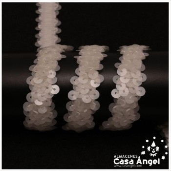 CINTA ELÁSTICA DE LENTEJUELAS 2 HILERAS 2cm