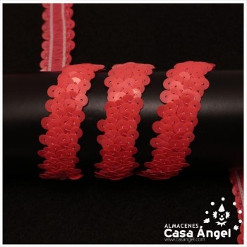 CINTA ELÁSTICA DE LENTEJUELAS 2 HILERAS 2cm