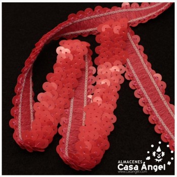 CINTA ELÁSTICA DE LENTEJUELAS 2 HILERAS 2cm
