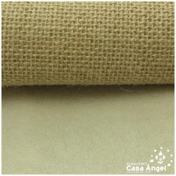 TELA ARPILLERA YUTE  AL NATURAL FOAMIZADA 150cm