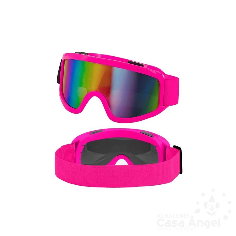 GAFAS DE ESQUÍ DE LOS 80s ROSA NEÓN