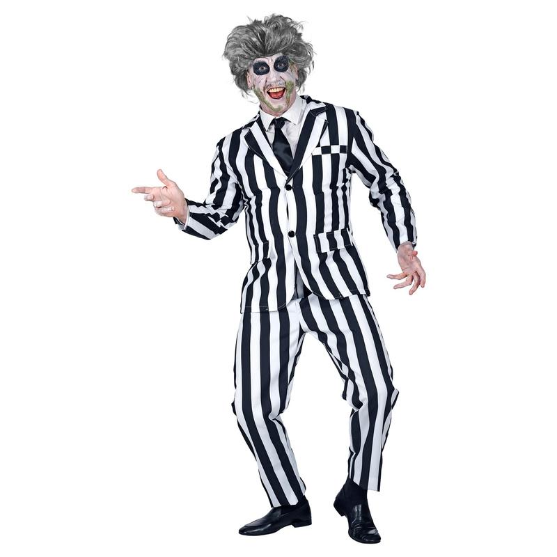 DISFRAZ DE FANTASMA BEETLEJUICE A RAYAS