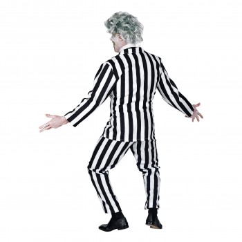 DISFRAZ DE FANTASMA BEETLEJUICE A RAYAS