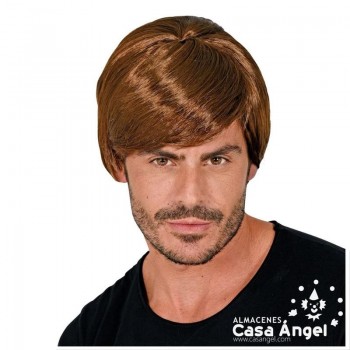 PELUCA MARRÓN HOMBRE DE NEGOCIOS CLÁSICO