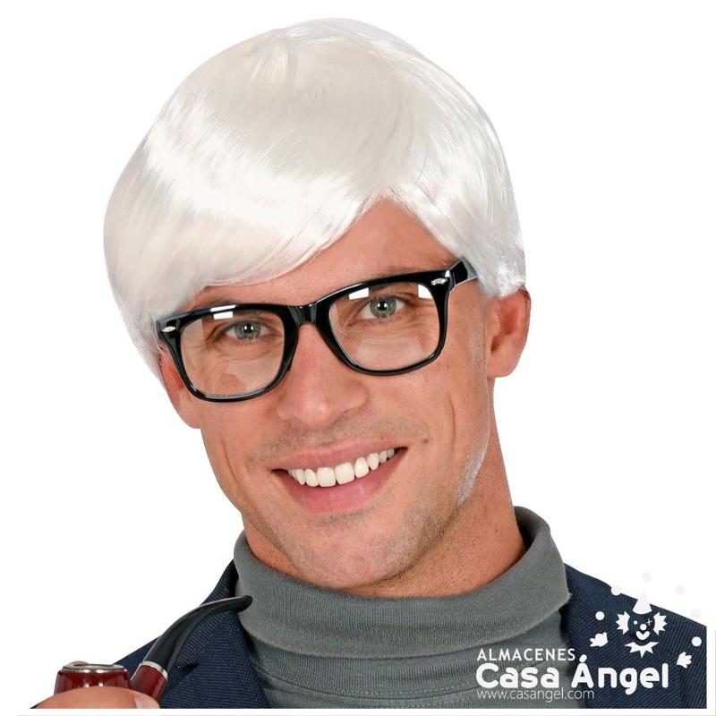 PELUCA BLANCA HOMBRE INTELECTUAL