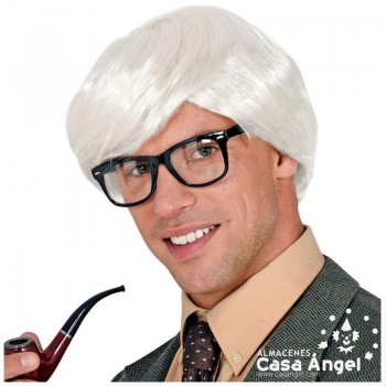 PELUCA BLANCA HOMBRE INTELECTUAL