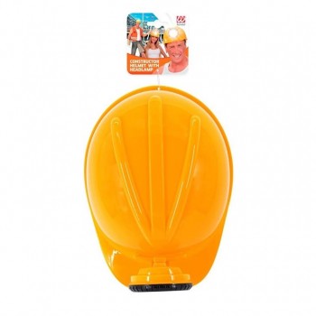 CASCO DE CONSTRUCTOR CON LINTERNA FUNCIONAL ADULTO