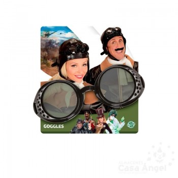 GAFAS GOGGLES DE PILOTO RETRO STEAMPUNK TALLA ÚNICA