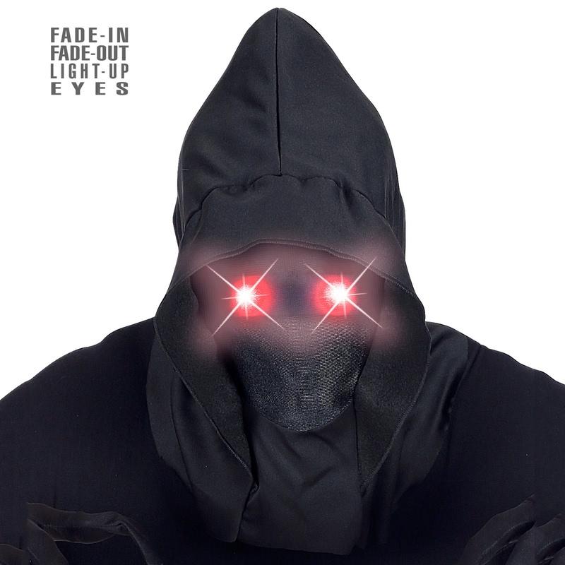 MÁSCARA INVISIBLE CAPUCHA OJOS LED HALLOWEEN ADULTOS