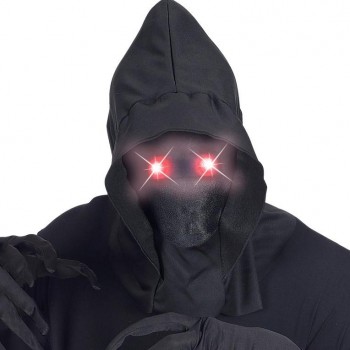MÁSCARA INVISIBLE CAPUCHA OJOS LED HALLOWEEN ADULTOS