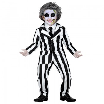 DISFRAZ FANTASMA A RAYAS INFANTIL