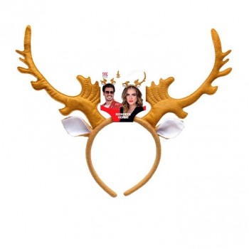 DIADEMA CON CUERNOS RENO DE NAVIDAD ADULTO