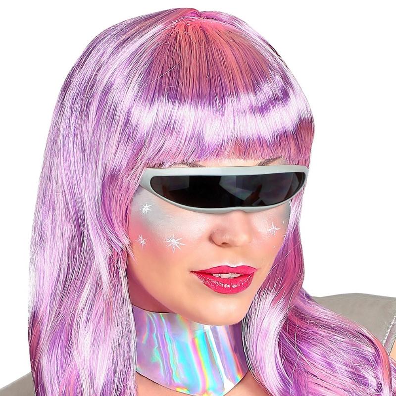 GAFAS FUTURÍSTAS CYBERPUNK COLOR PLATA