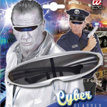 GAFAS FUTURÍSTAS CYBERPUNK COLOR PLATA