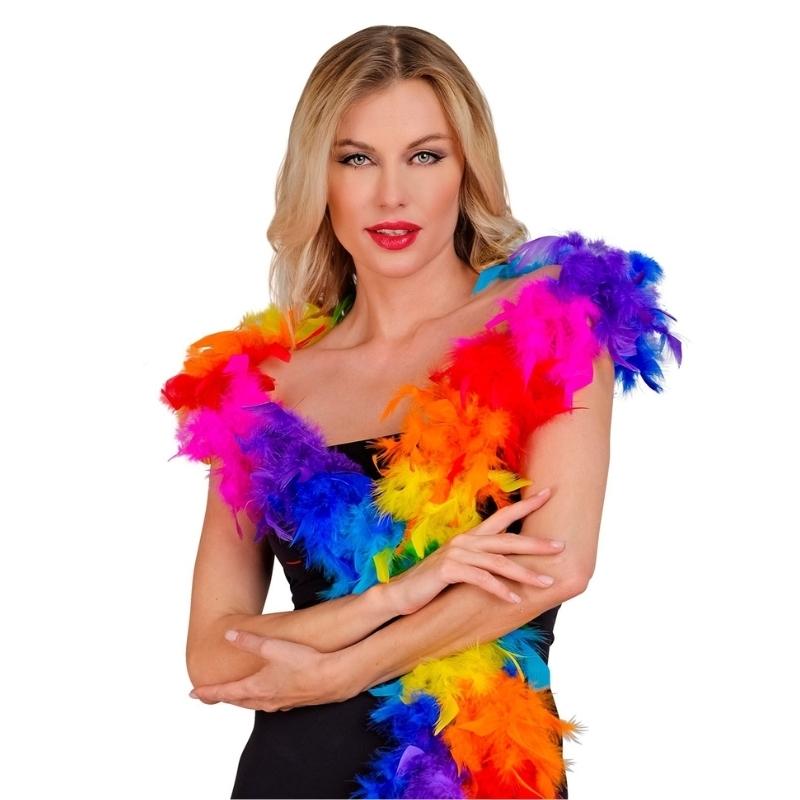 BOA DE PLUMAS 180cm ARCOÍRIS 80gr