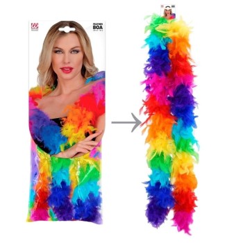 BOA DE PLUMAS 180cm ARCOÍRIS 80gr