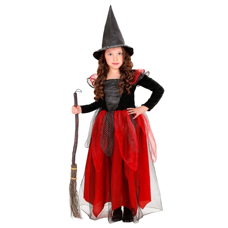 DISFRAZ BRUJA INFANTIL CON VESTIDO Y SOMBRERO