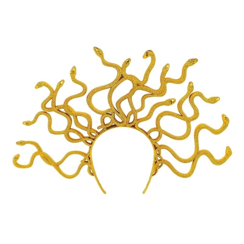 DIADEMA DE MEDUSA COLOR ORO
