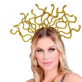 DIADEMA DE MEDUSA COLOR ORO