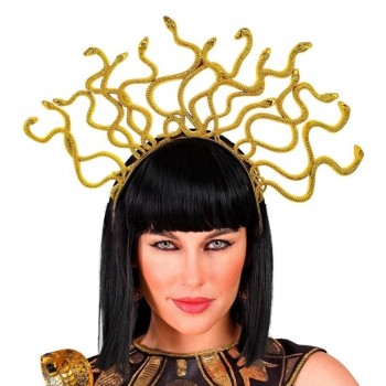 DIADEMA DE MEDUSA COLOR ORO
