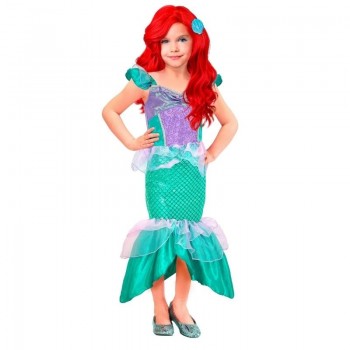 DISFRAZ DE SIRENITA VERDE INFANTIL