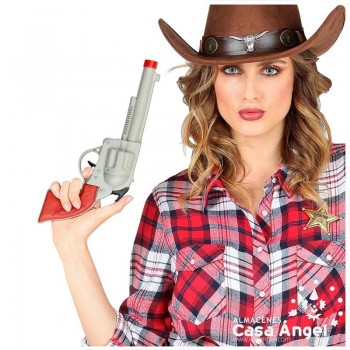 PISTOLA DE JUGUETE VAQUERO GRIS 23cm