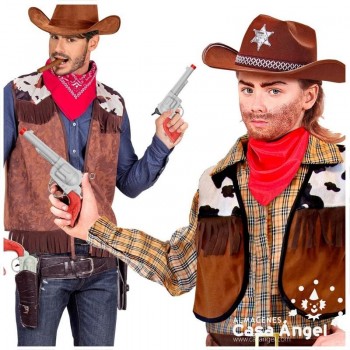 PISTOLA DE JUGUETE VAQUERO GRIS 23cm