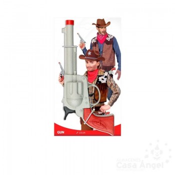 PISTOLA DE JUGUETE VAQUERO GRIS 23cm