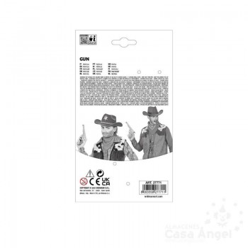 PISTOLA DE JUGUETE VAQUERO GRIS 23cm