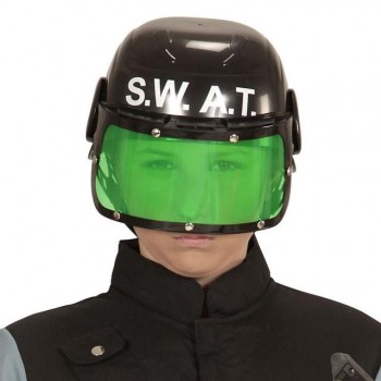 CASCO DE PLASTICO DURO ESTILO S.W.A.T.