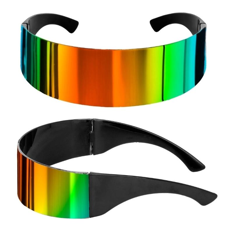 GAFAS FUTURISTA REFLEJANTES ARCOÍRIS