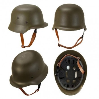 CASCO DE MILITAR COLOR VERDE  ADULTO