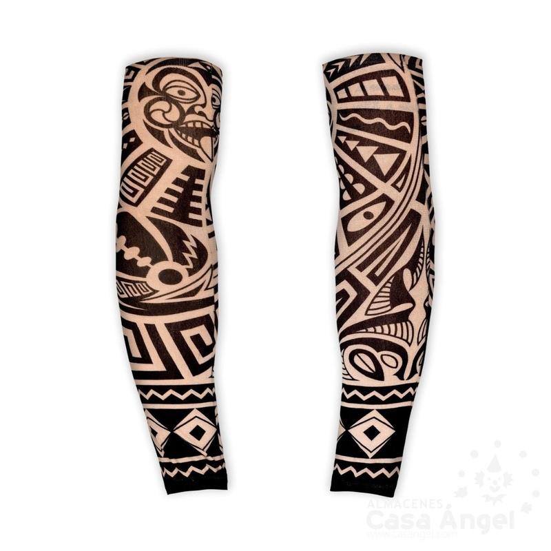 PAR DE MANGAS CON TATUAJES SIMULADOS ESTILO TRIBAL