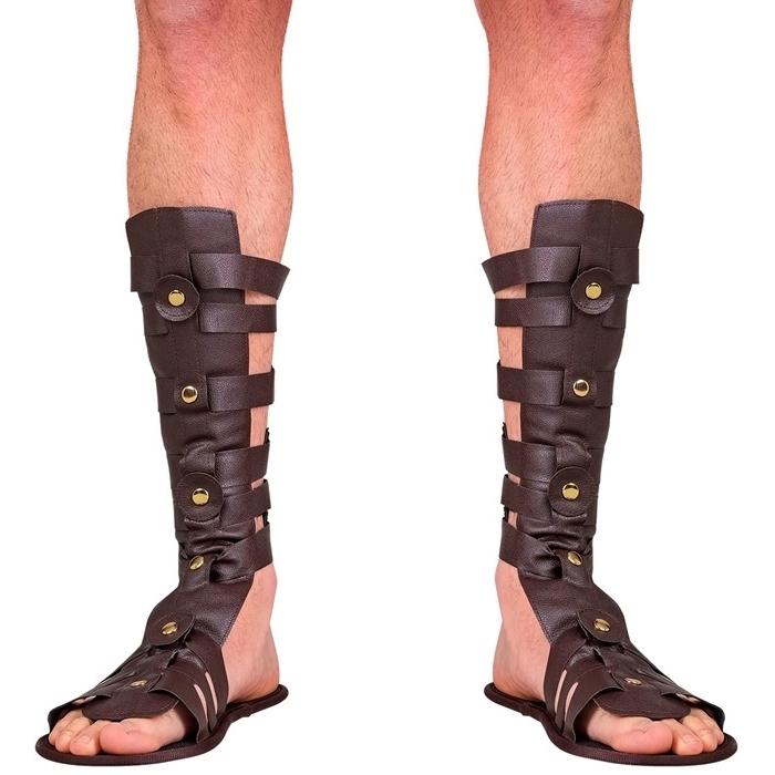 SANDALIAS ESTILO ROMANO, GRIEGO O EGIPCIO COLOR MARRÓN ADULTO