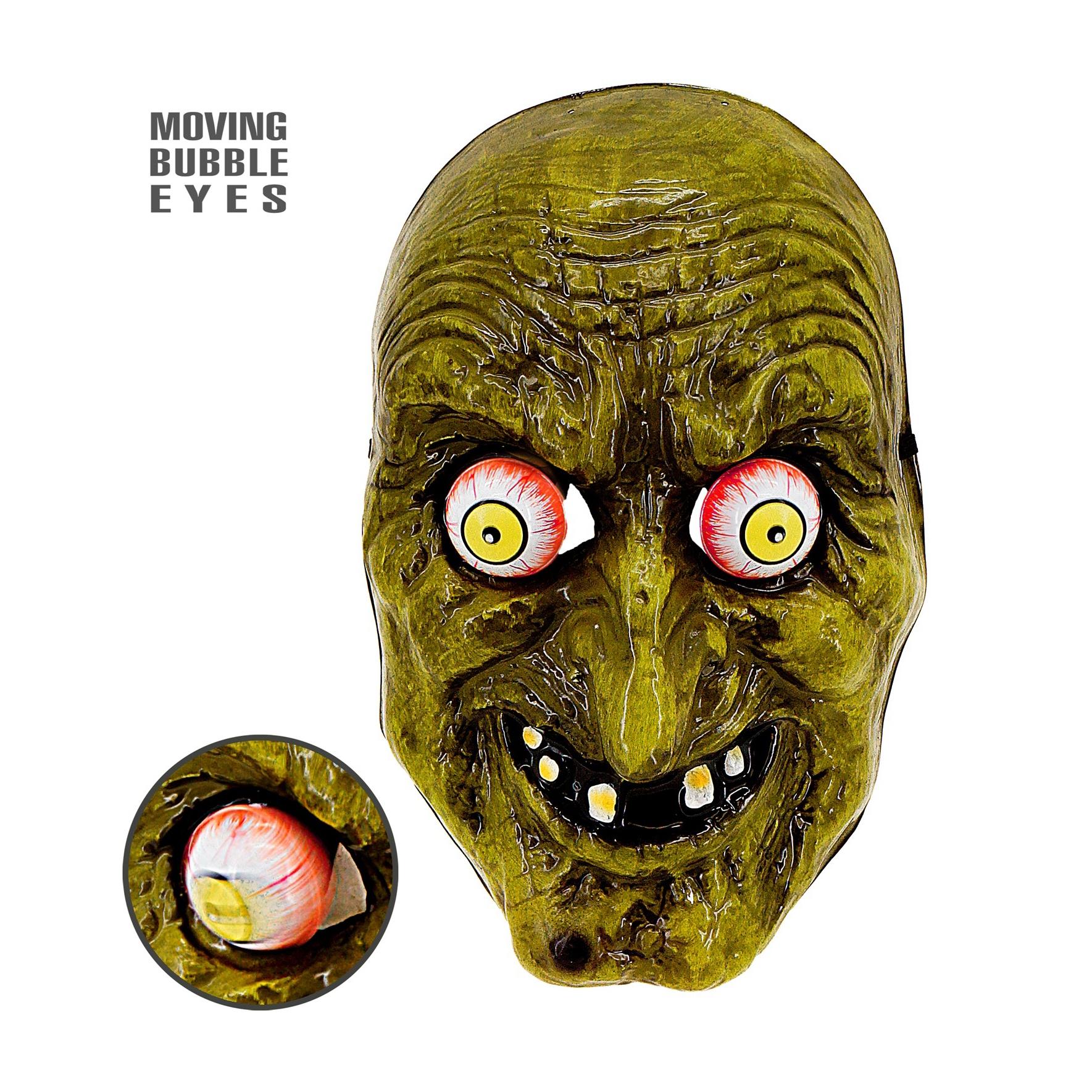 MÁSCARA BRUJA OJOS MÓVILES HALLOWEEN ADULTOS
