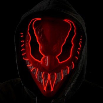 MÁSCARA LED MONSTRUO DEMONIO BRILLANTE HALLOWEEN