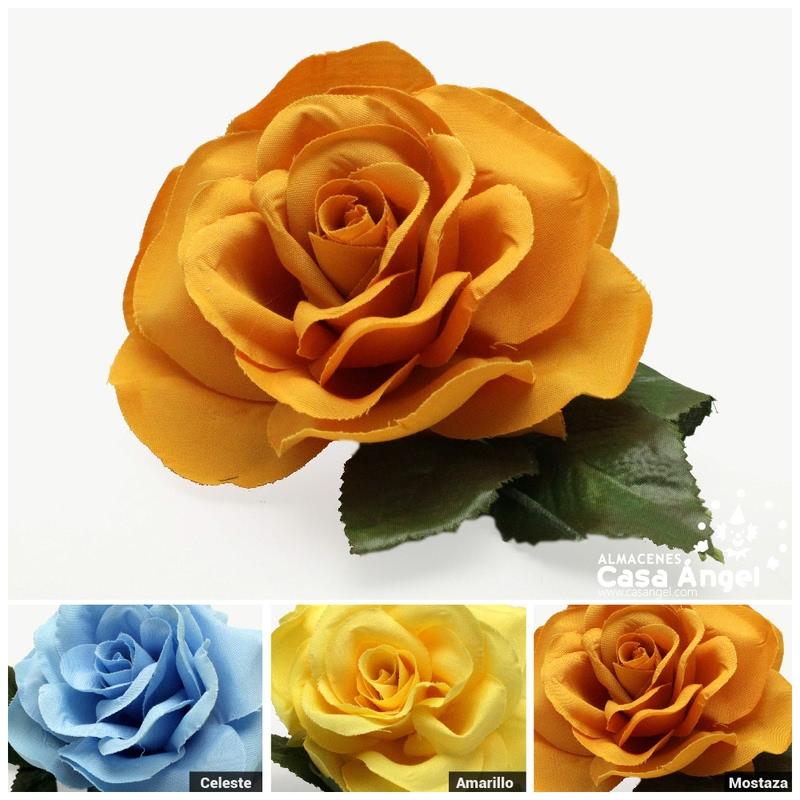 FLOR ROSA FLAMENCA SEVILLA POLIÉSTER 12cm