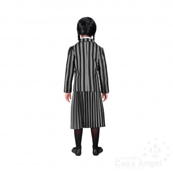 DISFRAZ DE MIÉRCOLES ADDAMS UNIFORME A RAYAS INFANTIL