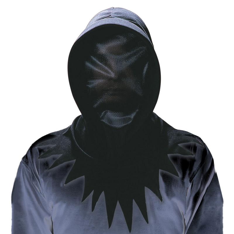 CAPUCHA CARA INVISIBLE NEGRO HALLOWEEN
