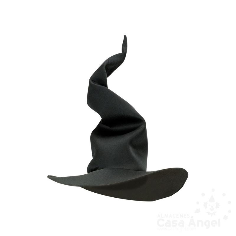 SOMBRERO DE BRUJA FLEXIBLE COLOR NEGRO