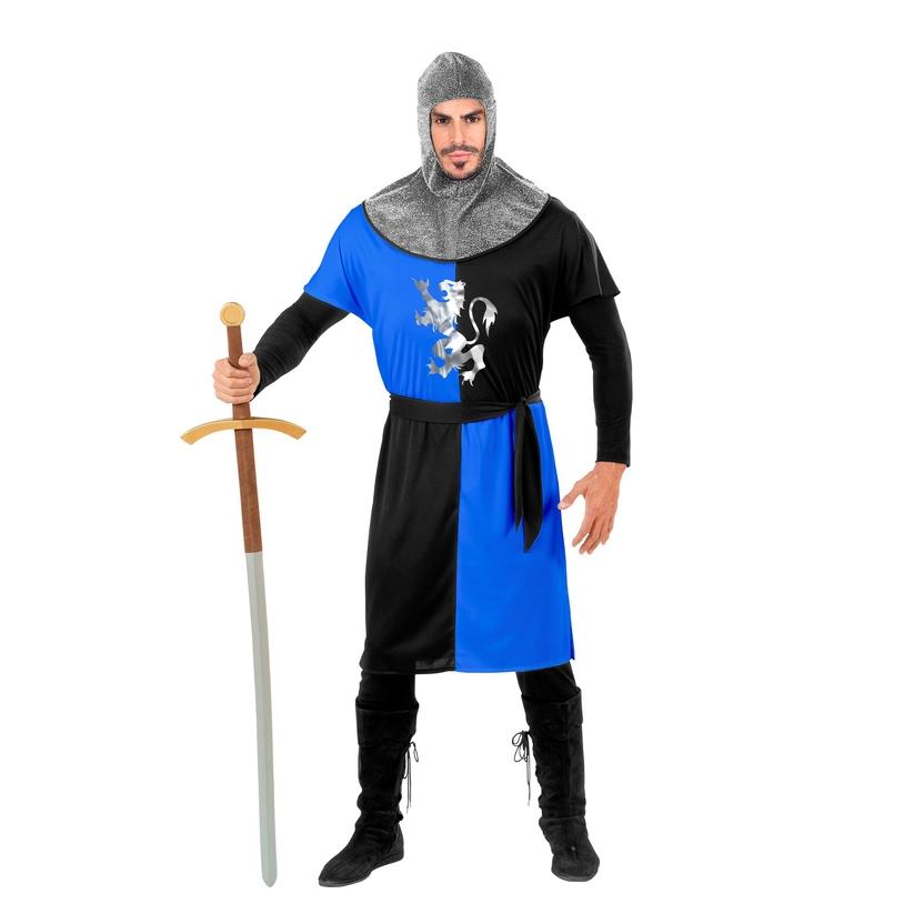 CABALLERO MEDIEVAL AZUL ADULTO HOMBRE
