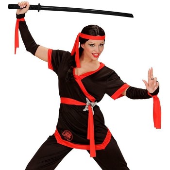 KATANA NINJA  DE MADERA COLOR NEGRO 100cm