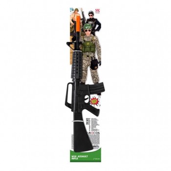 RIFLE DE ASALTO M16 DE PLÁSTICO 64cm