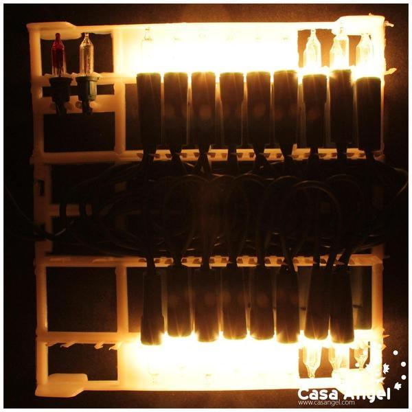 JUEGO 35 LUCES BLANCAS INTERMITENTES
