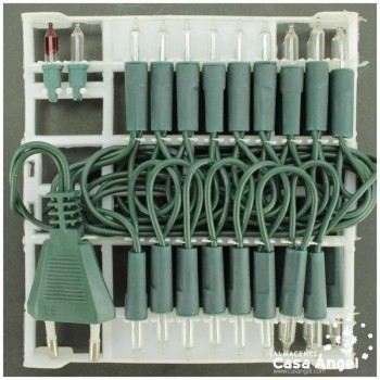 JUEGO 35 LUCES BLANCAS INTERMITENTES